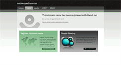 Desktop Screenshot of nativespeaker.com