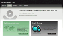 Tablet Screenshot of nativespeaker.com