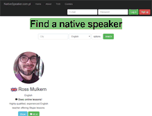 Tablet Screenshot of nativespeaker.com.pl
